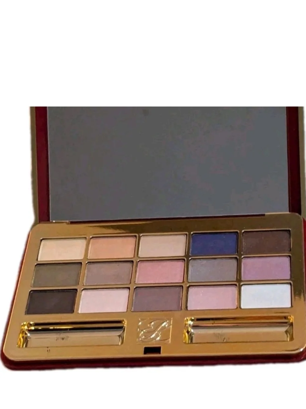 Estee Lauder Deluxe 15 Eyeshadow Palette Red Compact Amethyst Mink Discontinued